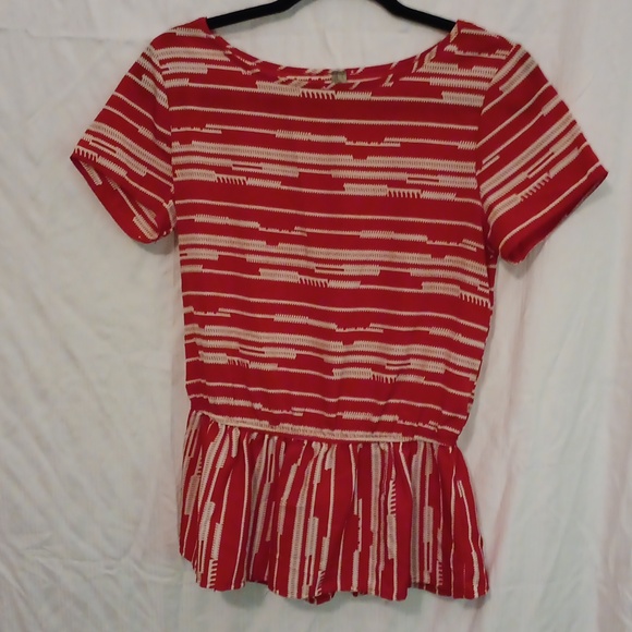 Whisper blouse - Red and White - Size S - Picture 2 of 4